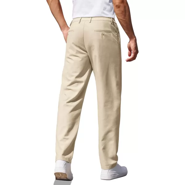 COOFANDY Men's Casual Pants Classic Fit Straight Legs Flat Front Twill Pants