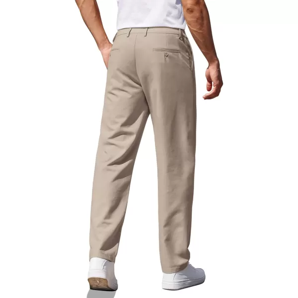 COOFANDY Men's Casual Pants Classic Fit Straight Legs Flat Front Twill Pants