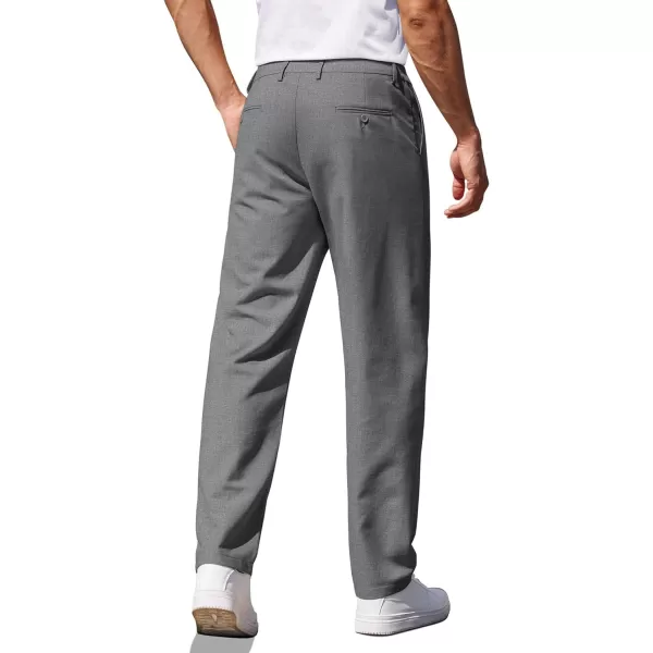 COOFANDY Men's Casual Pants Classic Fit Straight Legs Flat Front Twill Pants