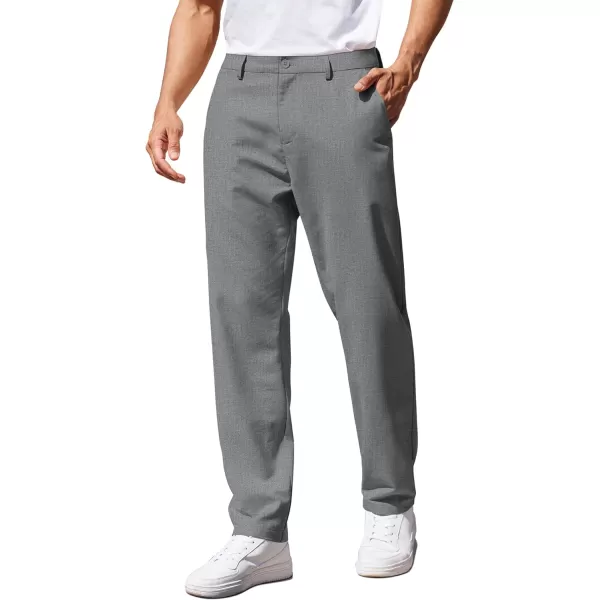 COOFANDY Men's Casual Pants Classic Fit Straight Legs Flat Front Twill Pants