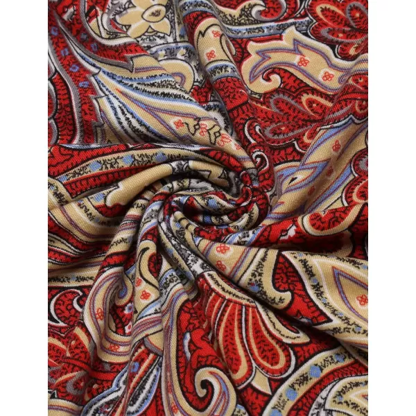COOFANDY Mens Casual Short Sleeve Polo Shirts Slim Fit Paisley Polo T Shirts Floral Print Shirt