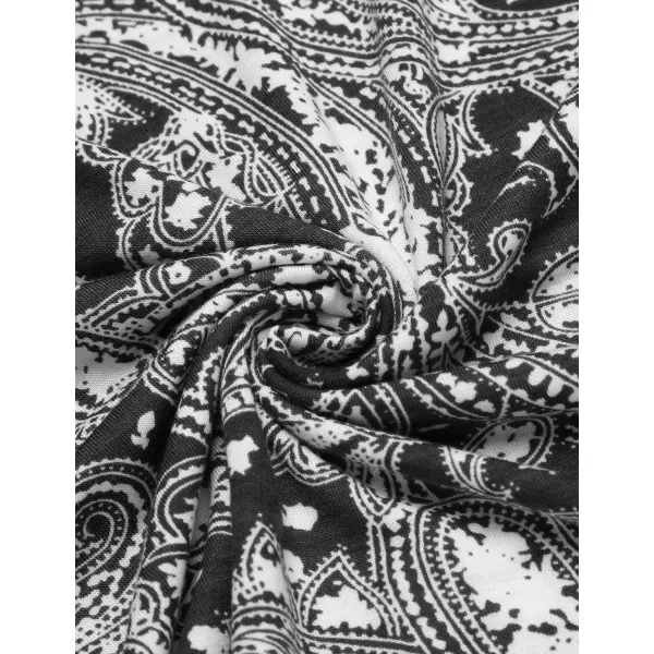 COOFANDY Mens Casual Short Sleeve Polo Shirts Slim Fit Paisley Polo T Shirts Floral Print Shirt
