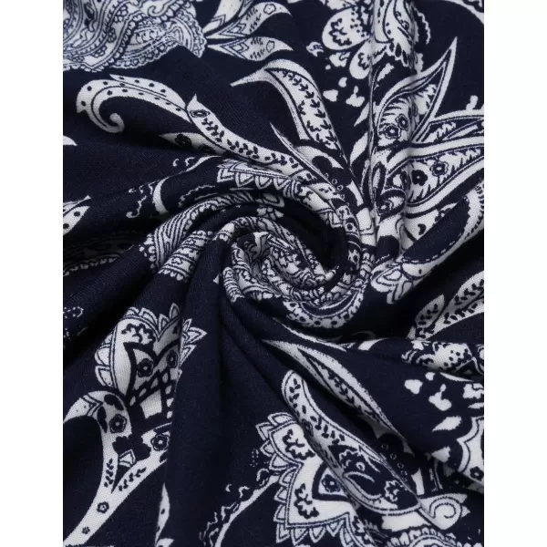 COOFANDY Mens Casual Short Sleeve Polo Shirts Slim Fit Paisley Polo T Shirts Floral Print Shirt