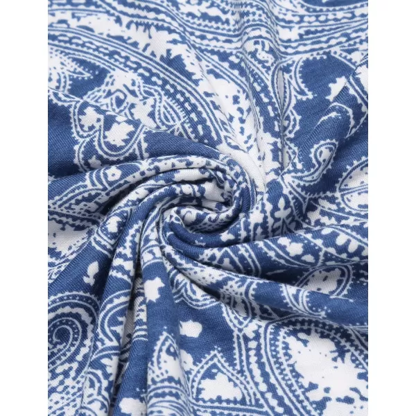 COOFANDY Mens Casual Short Sleeve Polo Shirts Slim Fit Paisley Polo T Shirts Floral Print Shirt