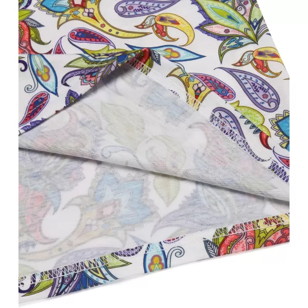COOFANDY Mens Casual Short Sleeve Polo Shirts Slim Fit Paisley Polo T Shirts Floral Print Shirt)