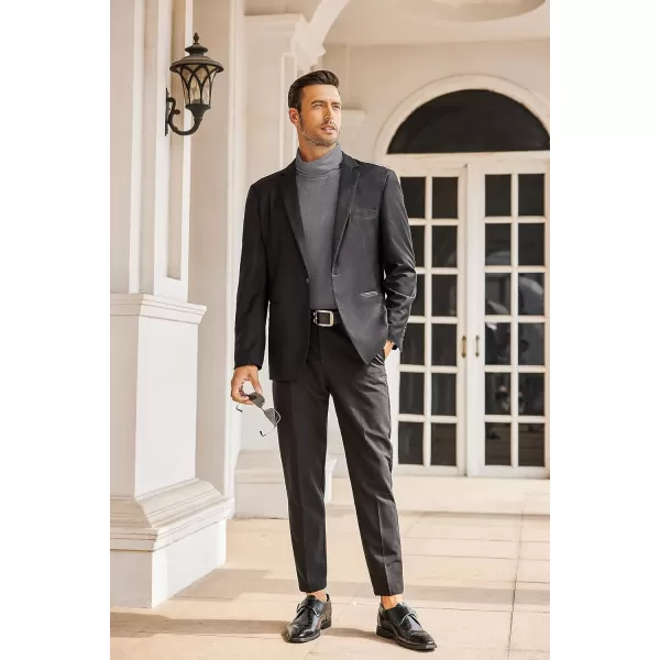 COOFANDY Men's Casual Slim Fit Turtleneck T Shirts Lightweight Basic Cotton Pullovers
