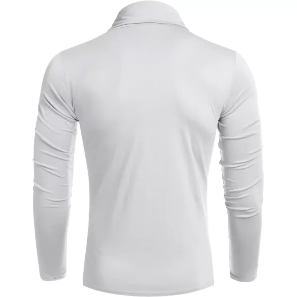 COOFANDY Men's Casual Slim Fit Turtleneck T Shirts Lightweight Basic Cotton Pullovers