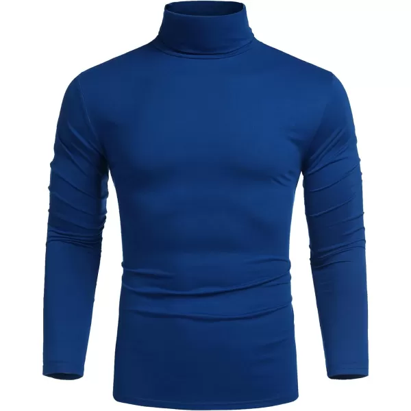 COOFANDY Men's Casual Slim Fit Turtleneck T Shirts Lightweight Basic Cotton Pullovers