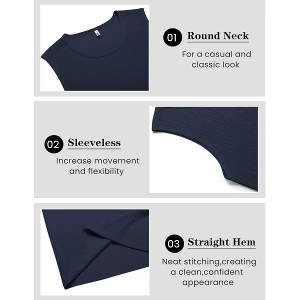 COOFANDY Men's Casual Tank Tops 2 Pack Knit Sleeveless Lightweight Tee Muscle Basic T Shirts