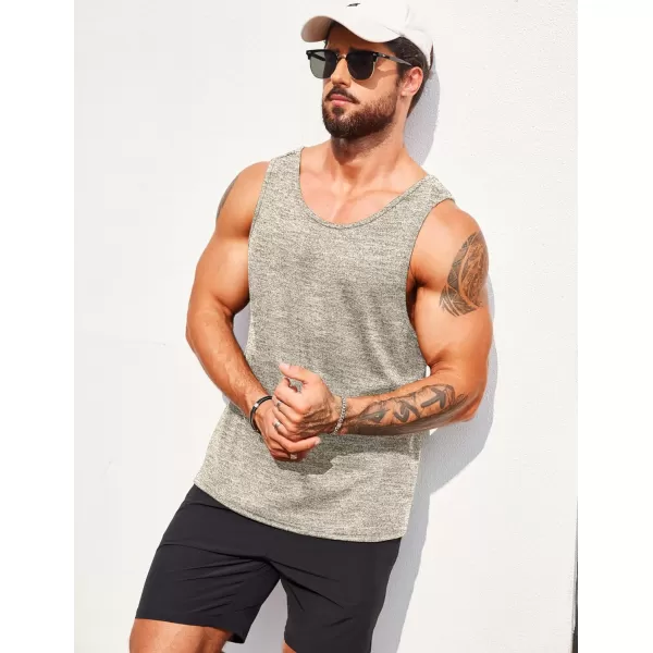 COOFANDY Men's Casual Tank Tops Sleeveless Beach Muscle T Shirts Summer Fashion Tank Shirt