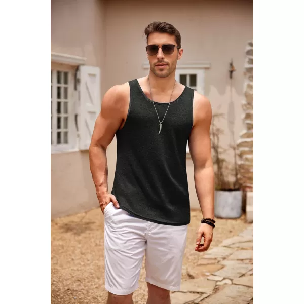 COOFANDY Men's Casual Tank Tops Sleeveless Beach Muscle T Shirts Summer Fashion Tank Shirt