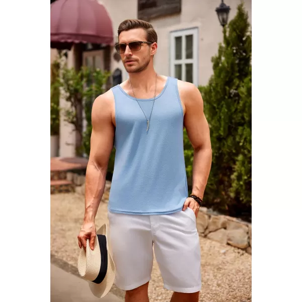 COOFANDY Men's Casual Tank Tops Sleeveless Beach Muscle T Shirts Summer Fashion Tank Shirt
