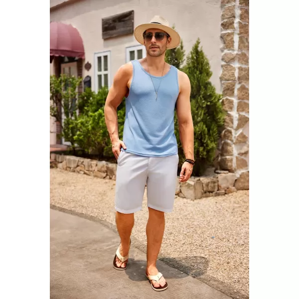 COOFANDY Men's Casual Tank Tops Sleeveless Beach Muscle T Shirts Summer Fashion Tank Shirt