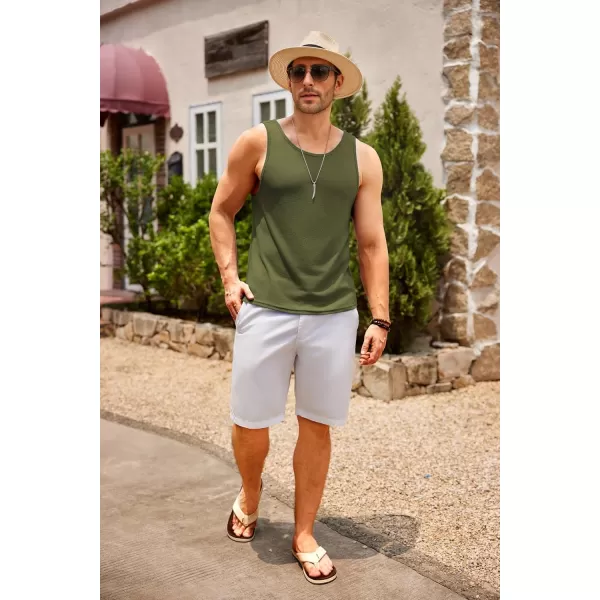 COOFANDY Men's Casual Tank Tops Sleeveless Beach Muscle T Shirts Summer Fashion Tank Shirt