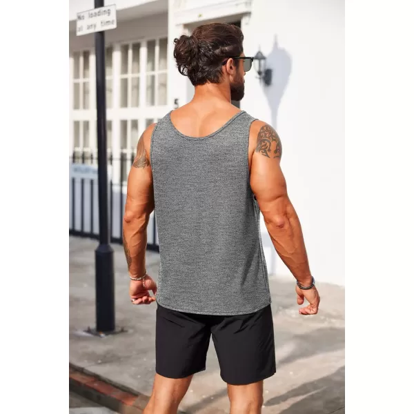 COOFANDY Men's Casual Tank Tops Sleeveless Beach Muscle T Shirts Summer Fashion Tank Shirt