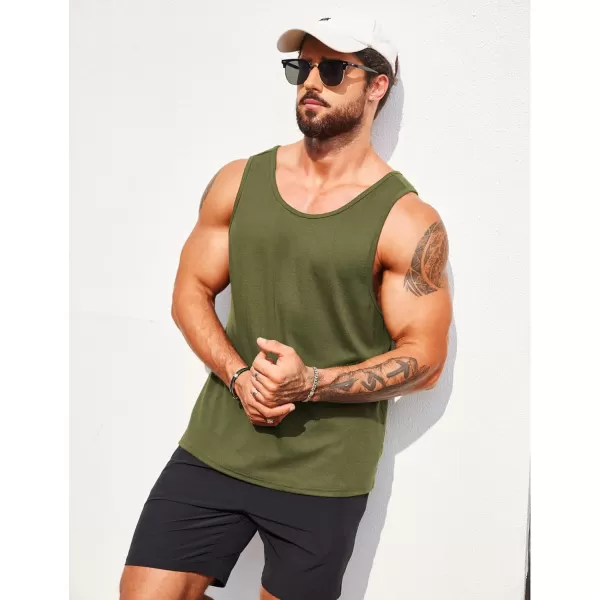 COOFANDY Men's Casual Tank Tops Sleeveless Beach Muscle T Shirts Summer Fashion Tank Shirt