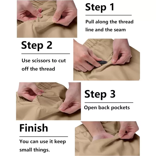 COOFANDY Men's Chino Pants Relaxed Fit Elastic Waist Basic Flat Front Drawstring Casual Pants
