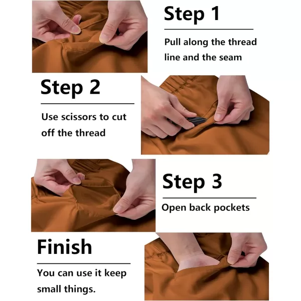 COOFANDY Men's Chino Pants Relaxed Fit Elastic Waist Basic Flat Front Drawstring Casual Pants
