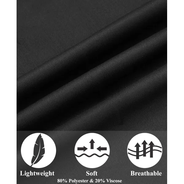 COOFANDY Men's Classic Fit Dress Pants Flat Front Straight Formal Pants Wrinkle Free Expandable Waist Suit Pants