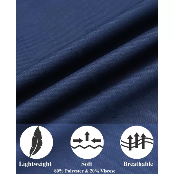 COOFANDY Men's Classic Fit Dress Pants Flat Front Straight Formal Pants Wrinkle Free Expandable Waist Suit Pants