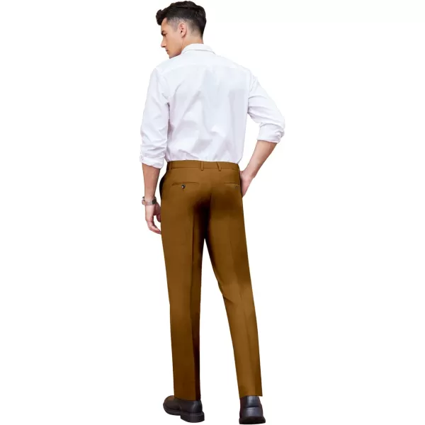 COOFANDY Men's Classic Fit Dress Pants Flat Front Straight Formal Pants Wrinkle Free Expandable Waist Suit Pants