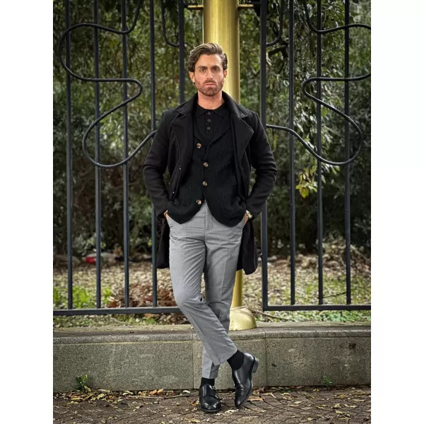 COOFANDY Men's Classic Fit Dress Pants Flat Front Straight Formal Pants Wrinkle Free Expandable Waist Suit Pants