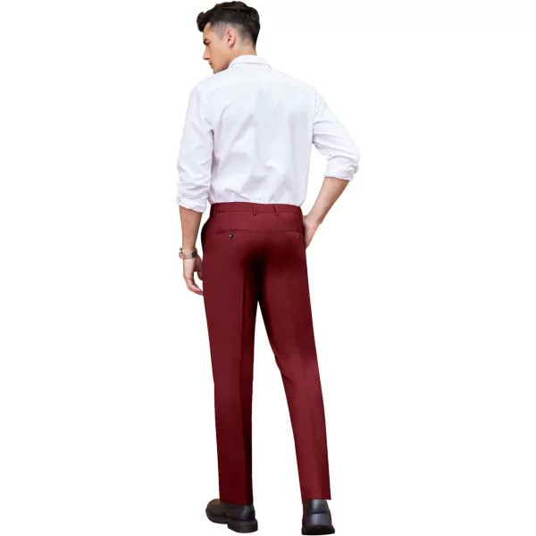 COOFANDY Men's Classic Fit Dress Pants Flat Front Straight Formal Pants Wrinkle Free Expandable Waist Suit Pants