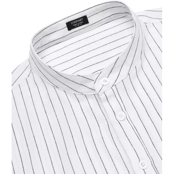 COOFANDY Men's Cotton Linen Henley Shirt Long Sleeve Hippie Casual Beach T Shirts