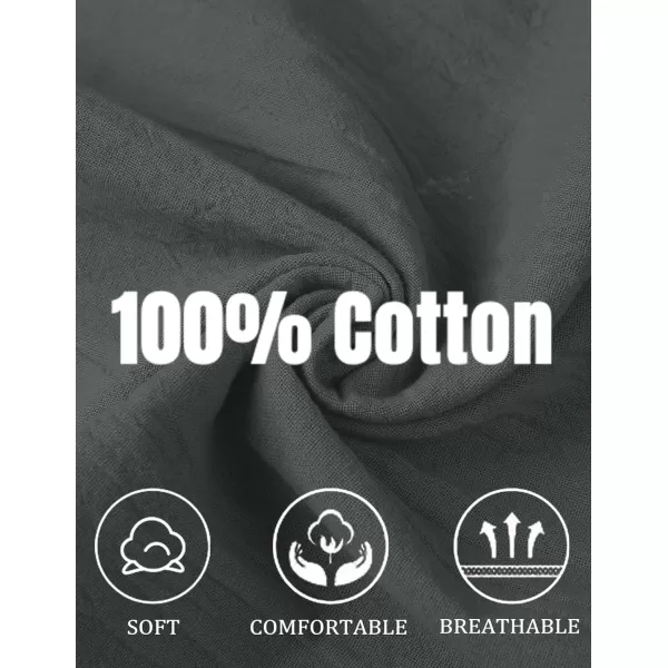 COOFANDY Men's Cotton Linen Pants Causal Harem Pants Elastic Waist Beach Boho Yoga Trousers