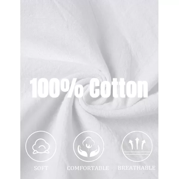 COOFANDY Men's Cotton Linen Pants Causal Harem Pants Elastic Waist Beach Boho Yoga Trousers