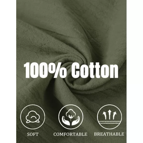 COOFANDY Men's Cotton Linen Pants Causal Harem Pants Elastic Waist Beach Boho Yoga Trousers