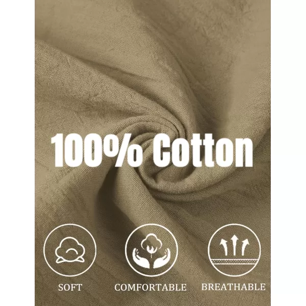 COOFANDY Men's Cotton Linen Pants Causal Harem Pants Elastic Waist Beach Boho Yoga Trousers
