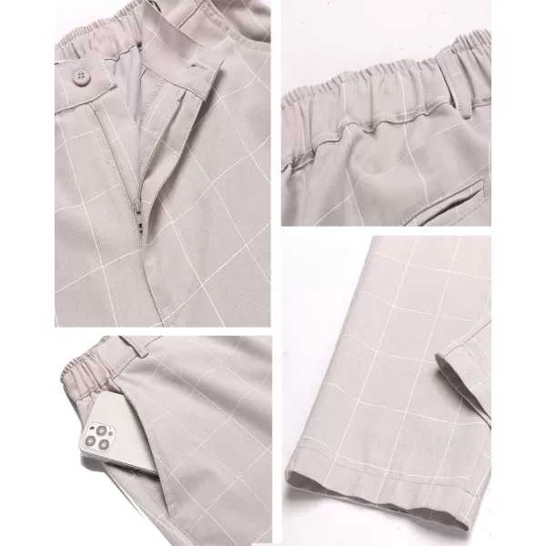 COOFANDY Men's Cotton Linen Pants Elastic Waist Lightweight Casual Pants Slim Fit Yoga Beach Pants with Pockets)