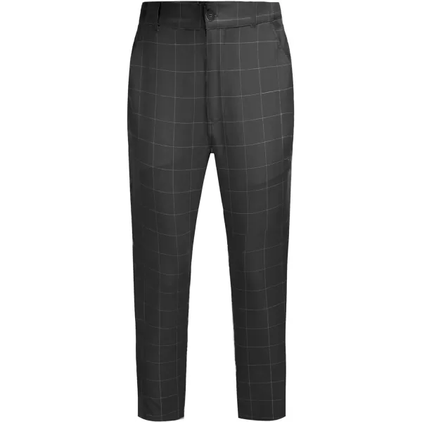 COOFANDY Men's Cotton Linen Pants Elastic Waist Lightweight Casual Pants Slim Fit Yoga Beach Pants with Pockets)