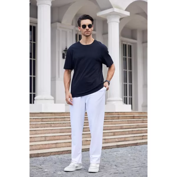 COOFANDY Men's Cotton Sweatpants Open Bottom Lounge Pants Lightweight Casual Jogger Pants with Pockets