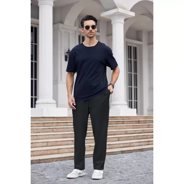 COOFANDY Men's Cotton Sweatpants Open Bottom Lounge Pants Lightweight Casual Jogger Pants with Pockets