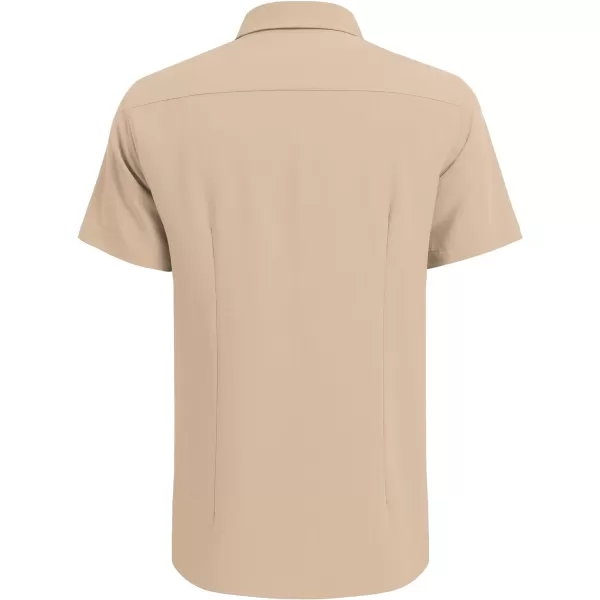 COOFANDY Men's Cuban Guayabera Shirt Short Sleeve Button Down Shirts Casual Summer Beach Linen Shirts