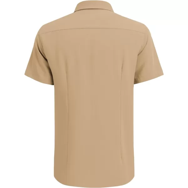 COOFANDY Men's Cuban Guayabera Shirt Short Sleeve Button Down Shirts Casual Summer Beach Linen Shirts