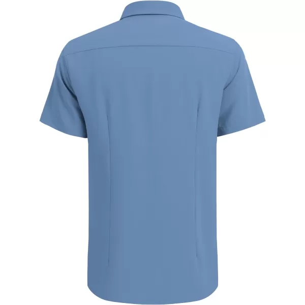 COOFANDY Men's Cuban Guayabera Shirt Short Sleeve Button Down Shirts Casual Summer Beach Linen Shirts