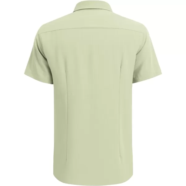 COOFANDY Men's Cuban Guayabera Shirt Short Sleeve Button Down Shirts Casual Summer Beach Linen Shirts