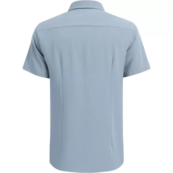 COOFANDY Men's Cuban Guayabera Shirt Short Sleeve Button Down Shirts Casual Summer Beach Linen Shirts