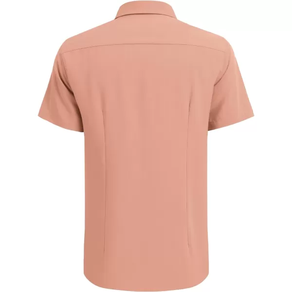 COOFANDY Men's Cuban Guayabera Shirt Short Sleeve Button Down Shirts Casual Summer Beach Linen Shirts