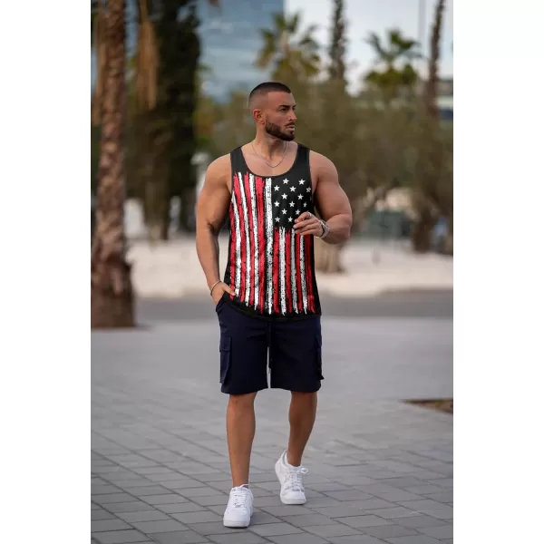 COOFANDY Men's Floral Tank Top Sleeveless Tees All Over Print Casual Sport T-Shirts Hawaii Beach Vacation