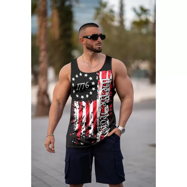 COOFANDY Men's Floral Tank Top Sleeveless Tees All Over Print Casual Sport T-Shirts Hawaii Beach Vacation