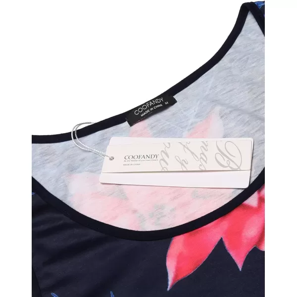 COOFANDY Men's Floral Tank Top Sleeveless Tees All Over Print Casual Sport T-Shirts Hawaii Beach Vacation
