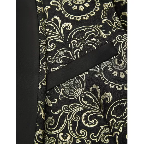 COOFANDY Men's Floral Tuxedo Suit Jacket Slim Fit Dinner Jacket Party Prom Wedding Blazer Jackets