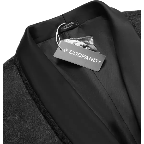 COOFANDY Men's Floral Tuxedo Suit Jacket Slim Fit Dinner Jacket Party Prom Wedding Blazer Jackets)