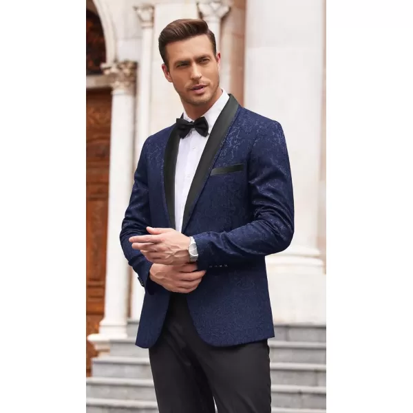 COOFANDY Men's Floral Tuxedo Suit Jacket Slim Fit Dinner Jacket Party Prom Wedding Blazer Jackets