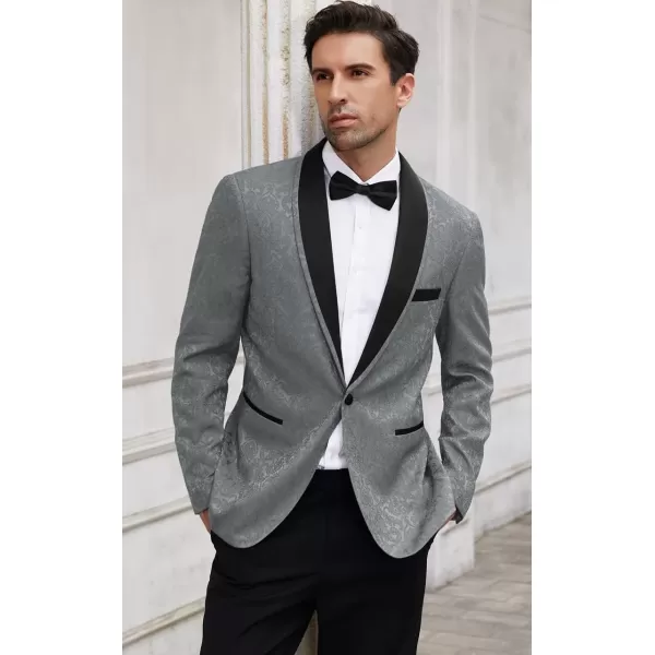 COOFANDY Men's Floral Tuxedo Suit Jacket Slim Fit Dinner Jacket Party Prom Wedding Blazer Jackets
