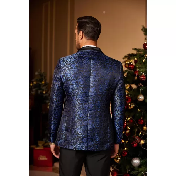 COOFANDY Men's Floral Tuxedo Suit Jacket Slim Fit Dinner Jacket Party Prom Wedding Blazer Jackets